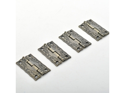 Conjunto De 4 Dobradiças De Mola Metálicas Em Miniatura Estilo Retrô, 36 X 23 Mm, Cor Bronze