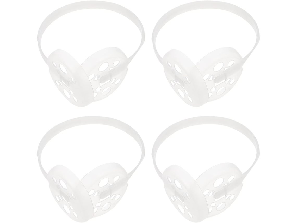 Cabilock Support 4 Pour Pratique Cache-oreilles Plastique En Soi-même Pièces Blanc Pour Camping Extérieur Et