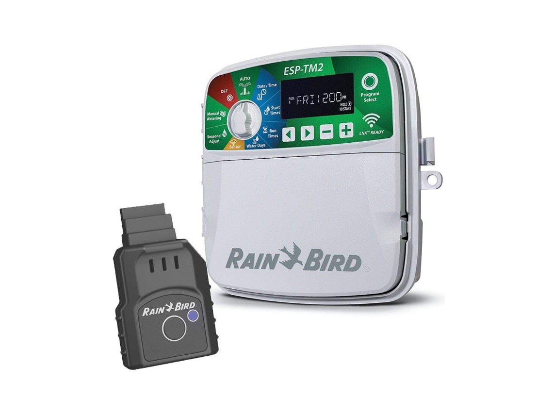 Programador de irrigação automática ESPTM2 6 zonas internas Rain Bird