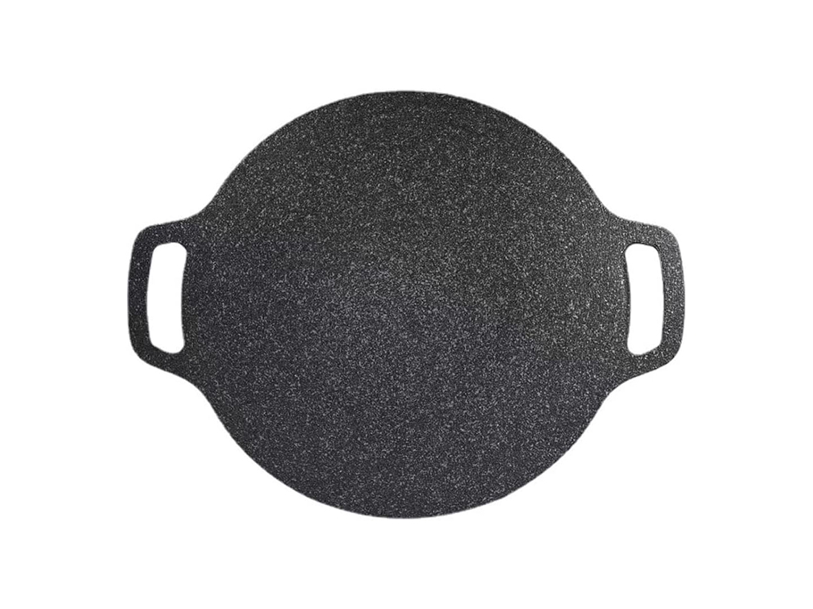 Frigideira Antiderrapante para Churrasco com Cabo de Madeira, Adequada para Cozinhar em Fogões Externos. MDUG