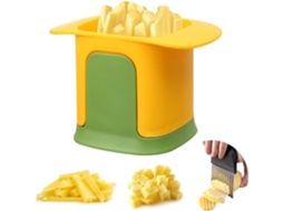 Cortador De Batatas Fritas, Cortador Rápido De Batatas Com Lâmina Ondulada, Picador De Batatas Com Lâmina Aço Inoxidável