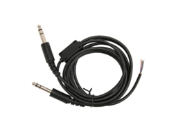Cable de Repuesto para Auriculares de Aviación David Clark Avcomm Pilot Con Conectores Ga Dobles de 2 M