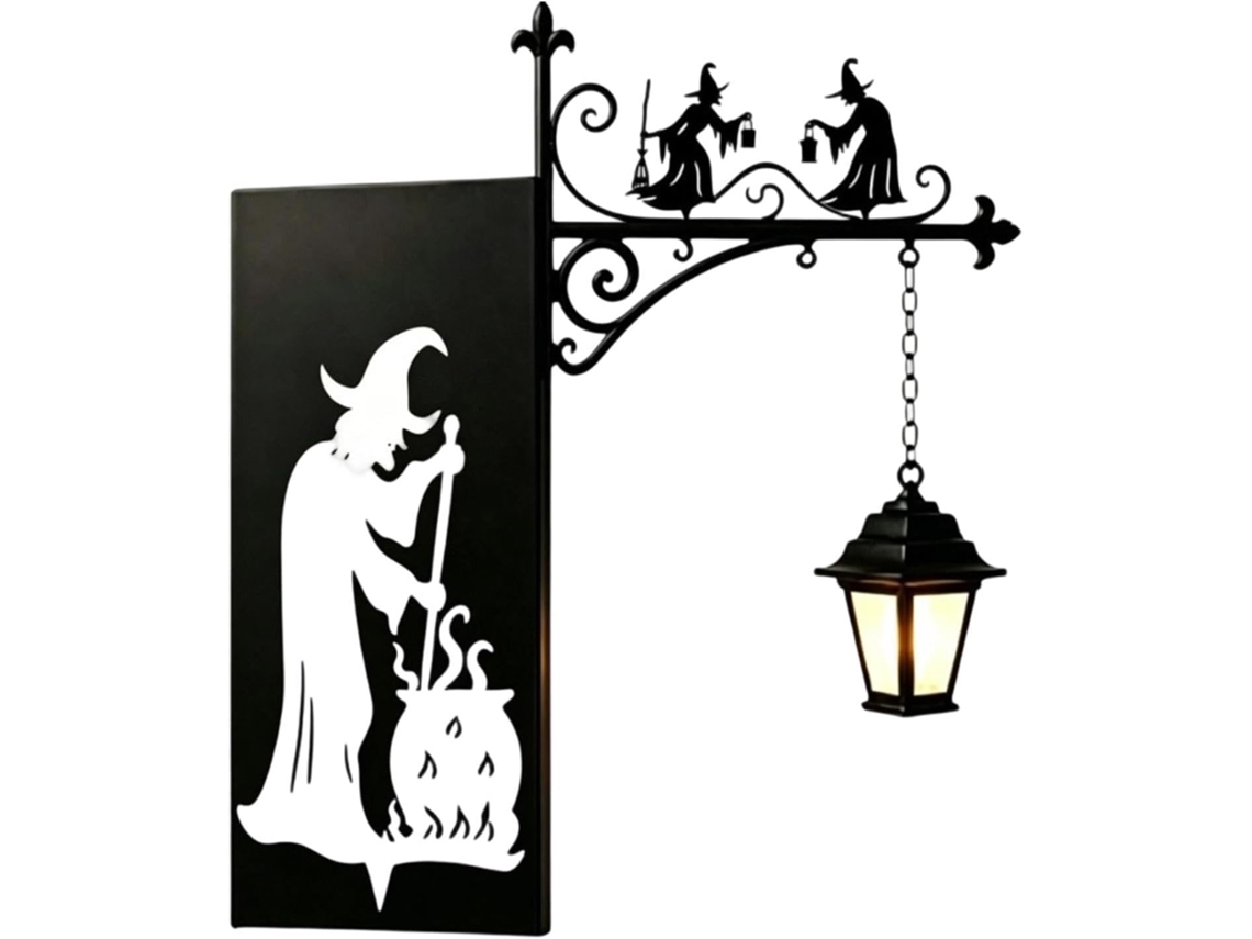 Mini Luminária De Biblioteca, Luminária Decorativa Com Tema De Bruxa