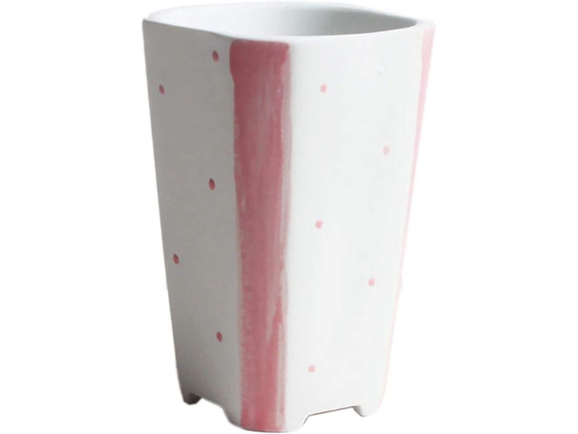 Macetas De Cerámica Mini Para Hogar Jardín Oficina Interior Diseño Europeo Color Rosa 12.5x7.5cm