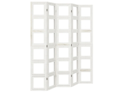 Biombo de divisão VIDAXL Branco Madeira (180x1.6x220 cm)