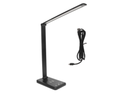 Lâmpada De Mesa Led Com Controle Táctil, Regulável, Cronômetro, 5 Marchas E Carregamento Sem Fio