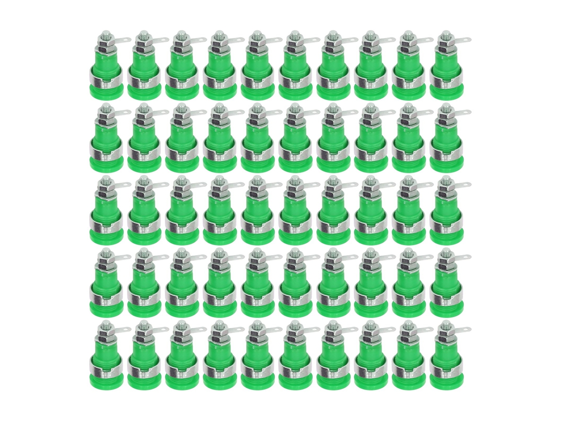 50pcs Socket Banana 4mm Material Durável Boa Performance Acessórios de Teste Elétrico | S/MARCA