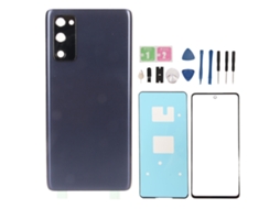 Capa Traseira Vidro e Lente Frontal Galaxy Fe 5g G781 Azul