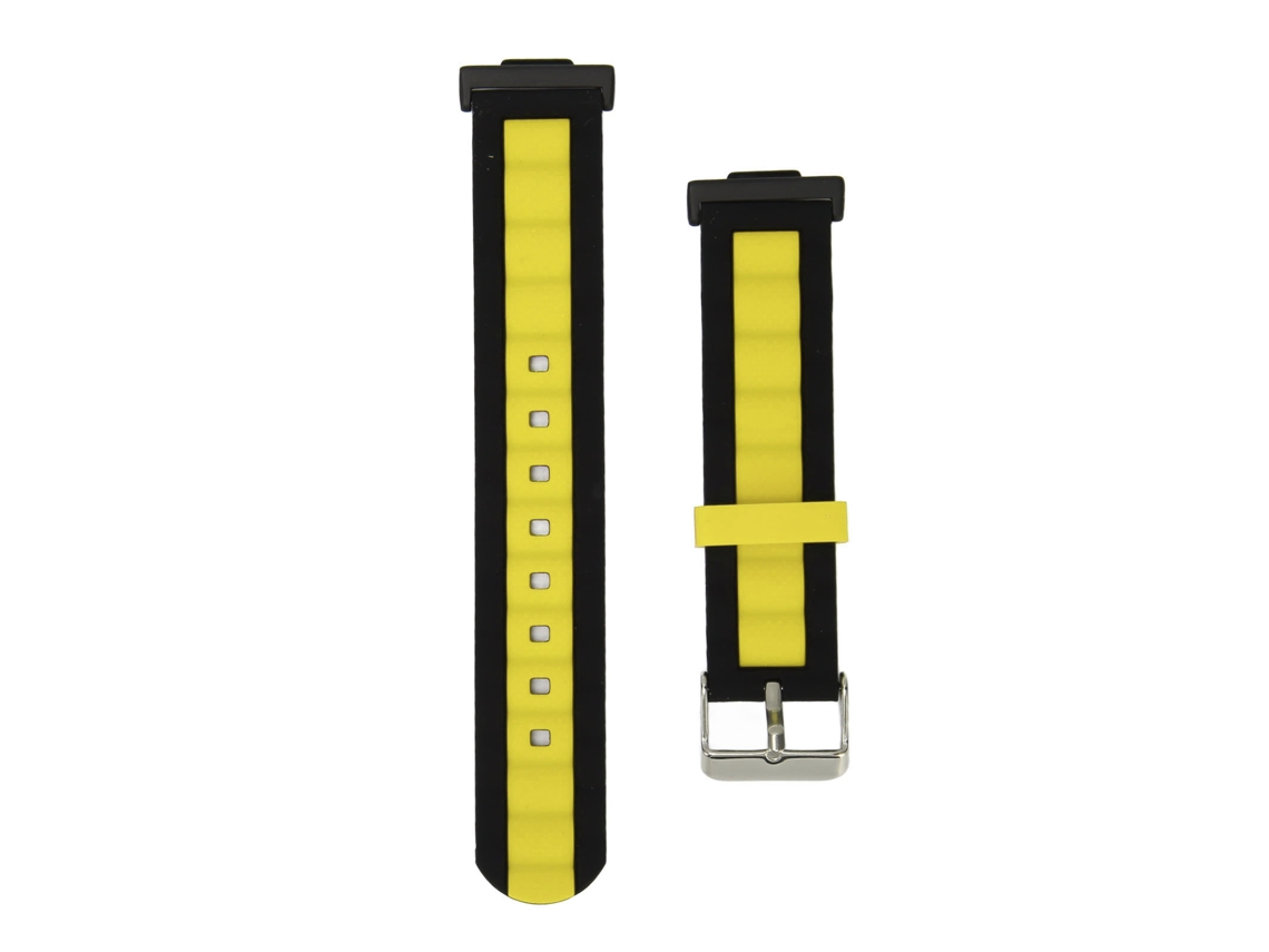 2026 cordão de Relógio de Silicone para Relógio Fit 2 Preto Amarelo