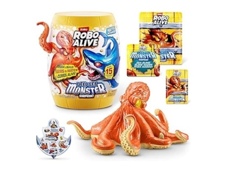 Robo Alive Deep Sea Monster Surprise Zuru Octopus Eletrônico Caja Sorpresa 71155 Pu Jugatoysp25