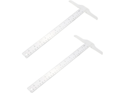 Conjunto De 2 Réguas Em T De Dupla Face Exceart, Ferramenta De Design