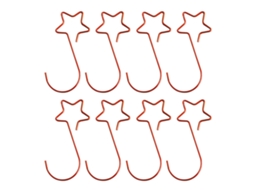 Laxiscreed Ganchos Natalícios Com Estrela Para Enfeites, Decoração E Colar De Natal