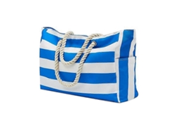 Bolsa de Praia, para Natação, Praia Impermeável, Piscina, Sacola Compras , Ombro Dobrável Azul GOKOCO
