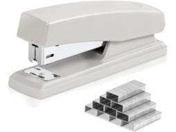 Grampeador De Mesa, Grampeador De Escritório, Capacidade Para 25 Folhas, Grampeador Financeiro, Material De Escritório, Papel Para Estudantes, Branco