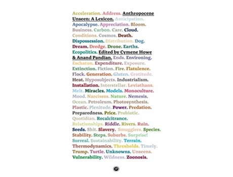 Livro Anthropocene Unseen A Lexicon de Cymene Howe (Inglês)