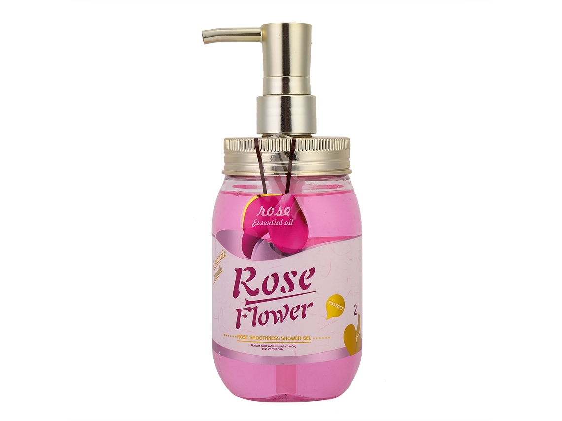 2026 gel de Ducha Hidratante Crema de Baño Suave Limpiador Natural Con Perfume 480ml (rosa)