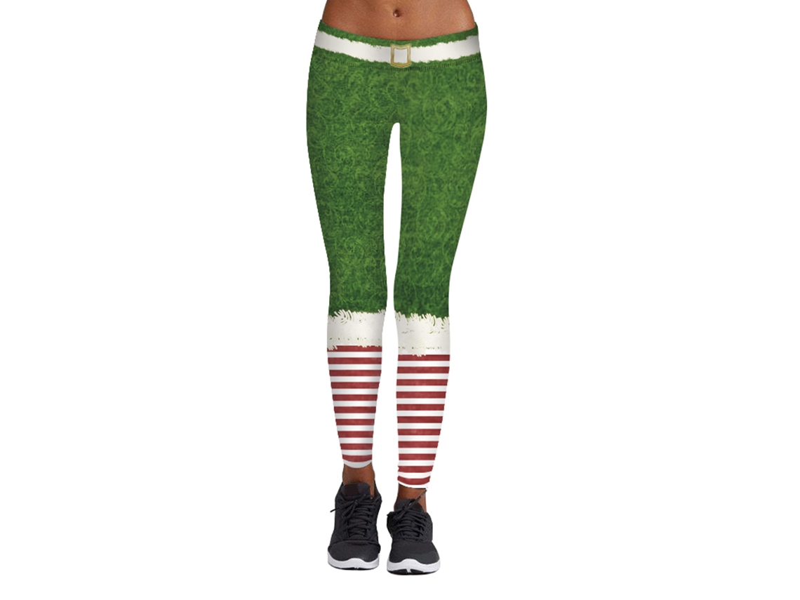 Laxiscreed Leggings Femininas Com Estampa, Alta Elasticidade Para Yoga E Corrida, Tamanho L/xl