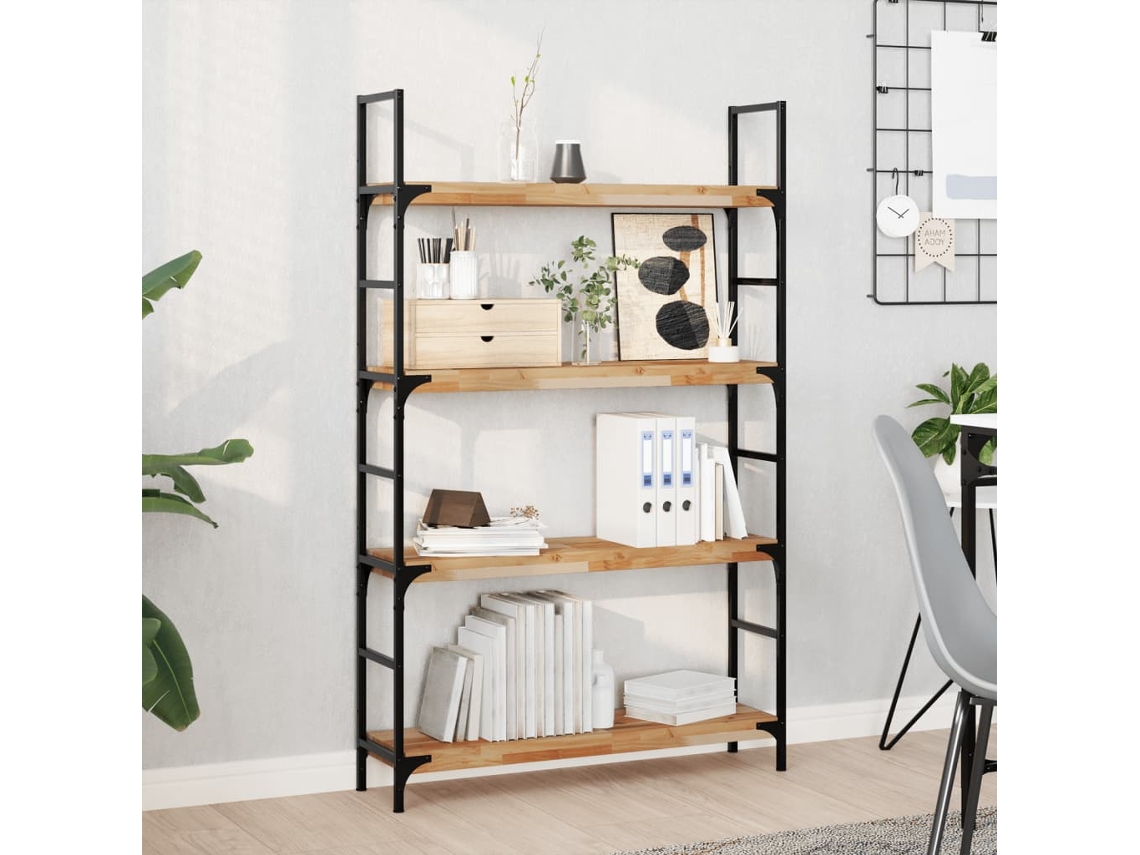 Vidaxl Prateleira Flutuante 100x20x4cm Acácia Maciça Acabamento A Óleo