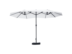 Guarda sol Duplo BTFORUS com 12 varetas, base cruzada, manivela (455x265x238 cm)