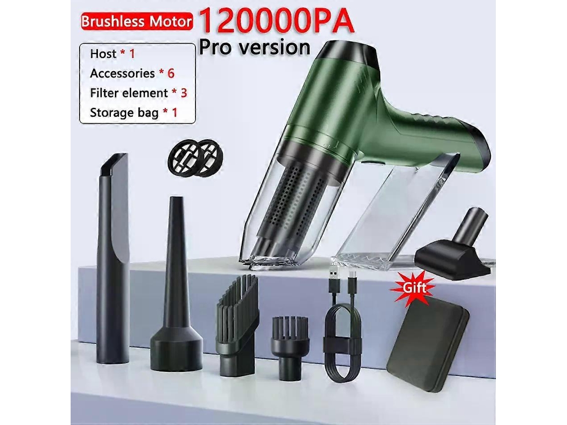 Aspirador De Pó Sem Fio Para Carro 120000pa, Aspirador De Pó Robô Portátil Potente, Mini Aspirador De Pó Portátil Para Casa, Cole Aquaforge