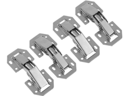 Conjunto De 4 Dobradiças Hidráulicas Para Portas Armários Em Aço Laminado A Frio, Com Amortecedor E Fechamento Suave