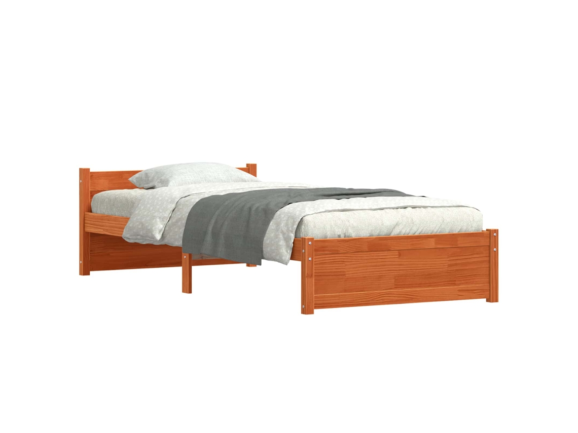Estrutura da Cama Marrom Cera 205.5 X 95.5 X 51 Cm MAISON EXCLUSIVE