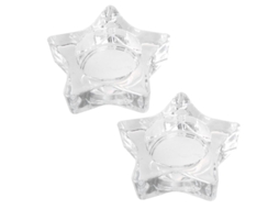 Adorno de Mesa de Vidro para Segurar Velas ALLINLESS
