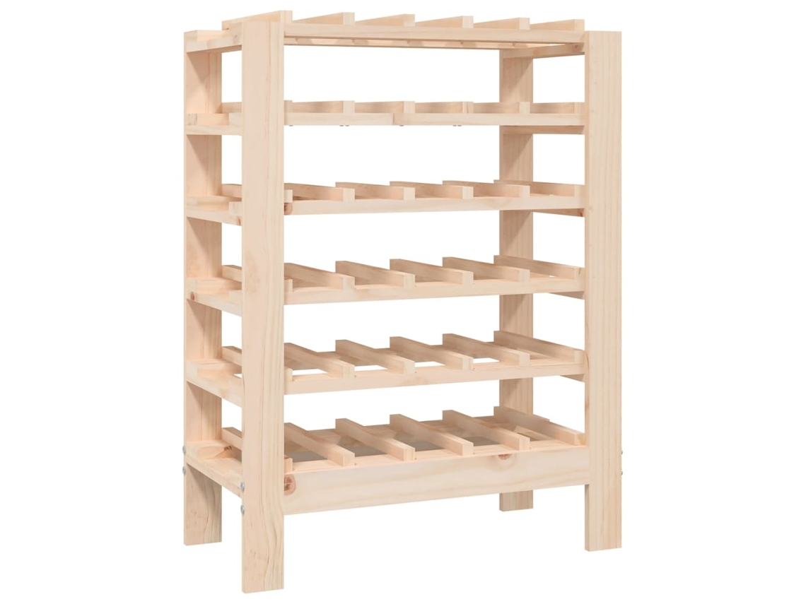 Prateleira de vinho VIDAXL Marrom Madeira (61.5x30x82 )