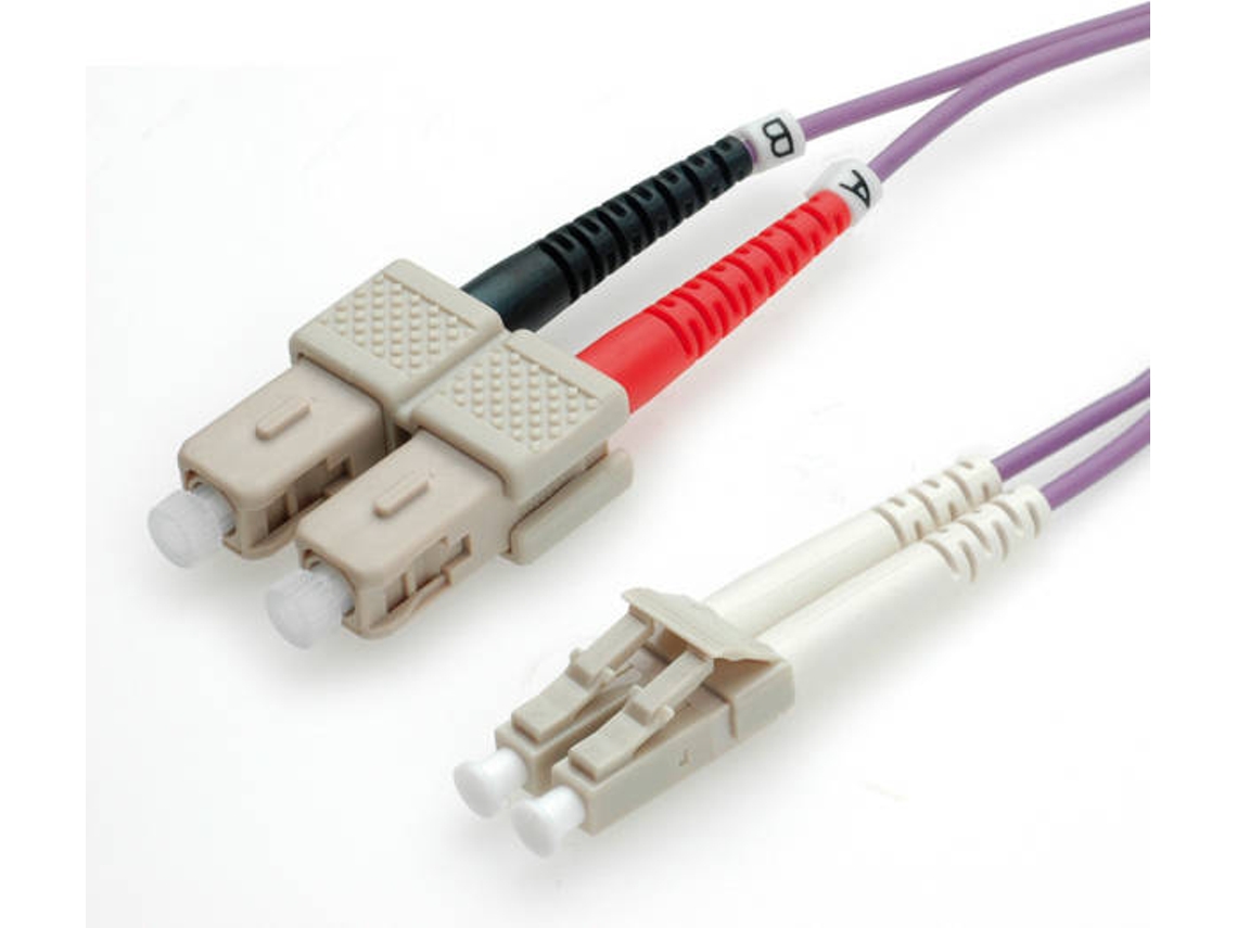 Cabo Fibra Ótica VALUE (LC - SC - Roxo)