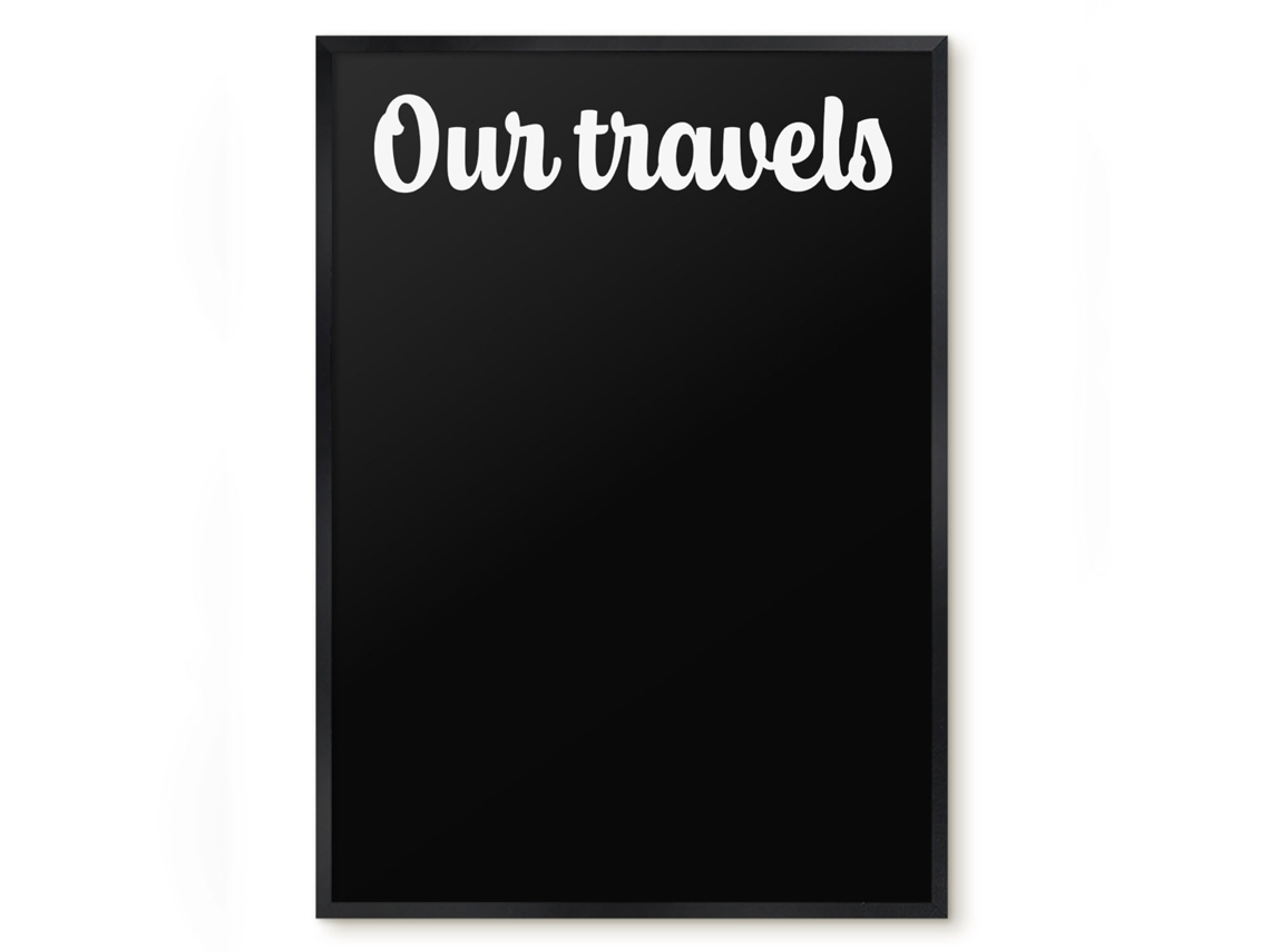 Magnetic Board For Wall Our Travels For The Bedroom Espelharte (50x70 Cm)