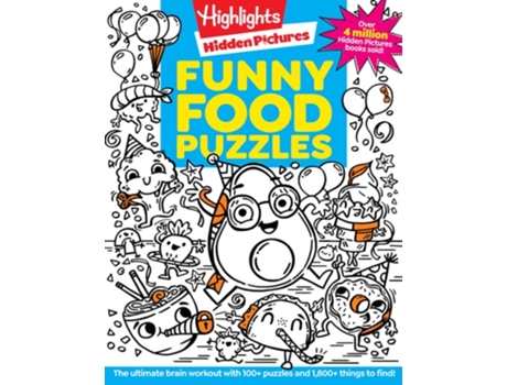 Livro Funny Food Puzzles de Highlights (Inglês)