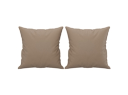 Throw Pillow, Throw Pillows Vidaxl Marrom Couro Artificial (n/a)