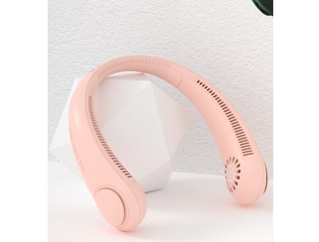 Spguard Portable Fan Mini Usb Rechargeable Fan Quiet Small Fan Hands-Free Leafless Small Neck Fan 360° Airflow For Office/Outdoor/Travel/Work Pink