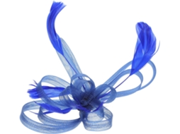 Acessórios de cabelo para casamento: Cabelo comprido e penugem, elegante e leve em tule.