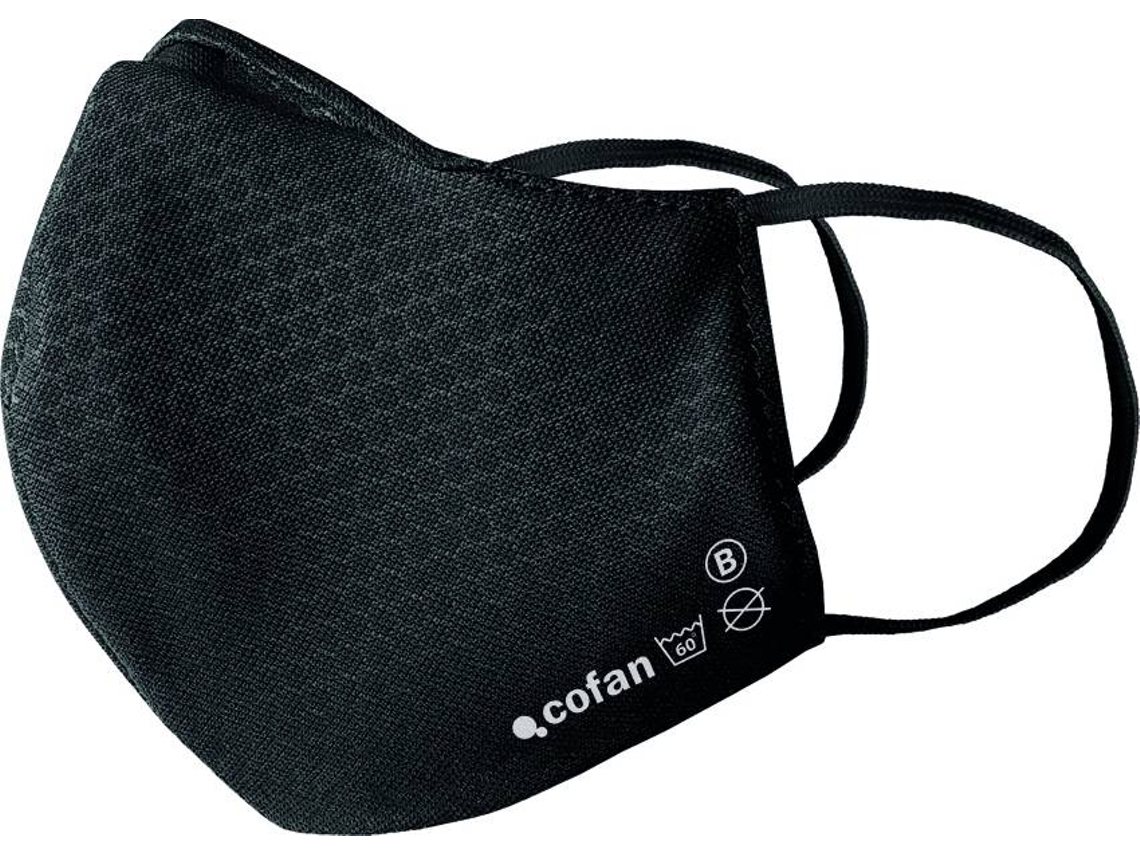 Máscara de Proteção COFAN Textil Reutilizável Adulto Preto