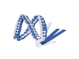 Laias de Fita Duas Duplas Azul e Branco para Formatura