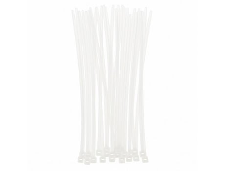 Lote De 100 Braçadeiras De Nylon Transparente 145 X 3 Mm Organização Fixação De Cabos Boxbrico