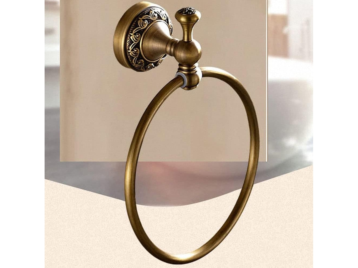 Suporte Para Toalhas Em Latão Com Torneira.