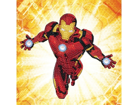 Cartão de Diamante Ironman 18 X 18 Cm Youdoit CRYSTAL ART