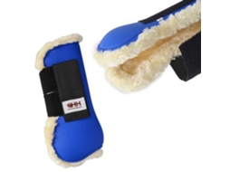 Botas Frontais de Pele de Carneiro Deluxe Azul Fullhispano Hipica
