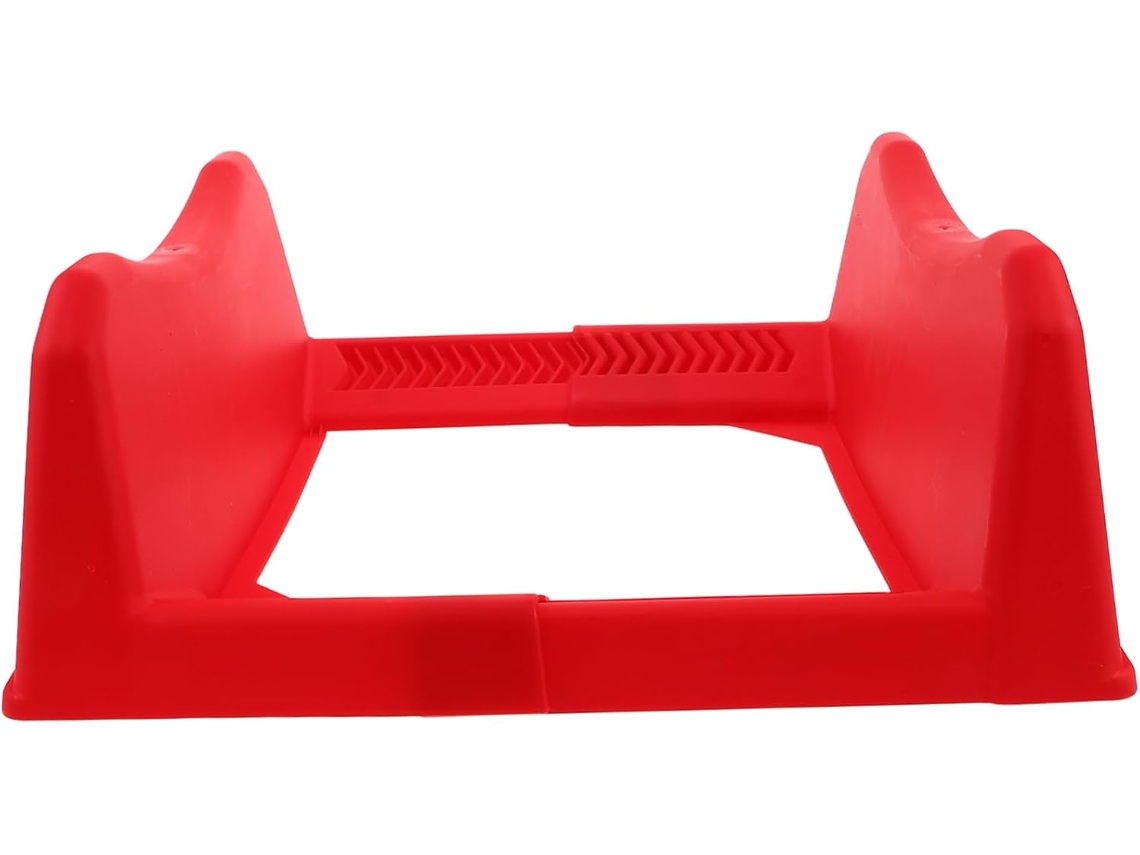 Suporte portátil multifuncional vermelho para exibição de pneus de carro