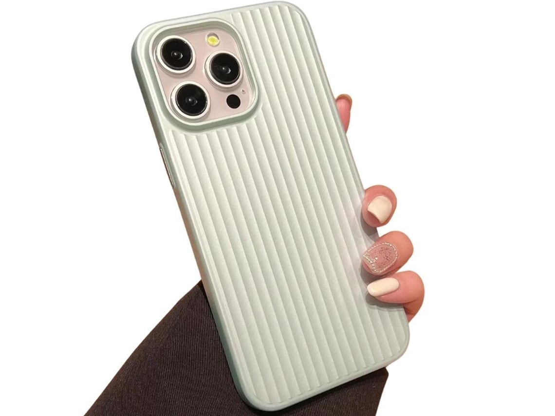 Capa Rigida Ondulada Wave para iPhone 13 pro max VEANXIN Verde