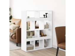 Vidaxl Divisória 100x33x125,5 Cm Derivados De Madeira Branco