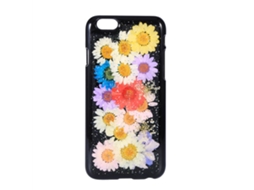 Capa para iPhone com flores EOOCOO (reais, preservadas, 6ª geração)