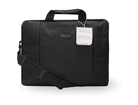 Bolsa para Laptop Full Black Nylon 15.6 Alças Removíveis e Ajustáveis TECHMADE
