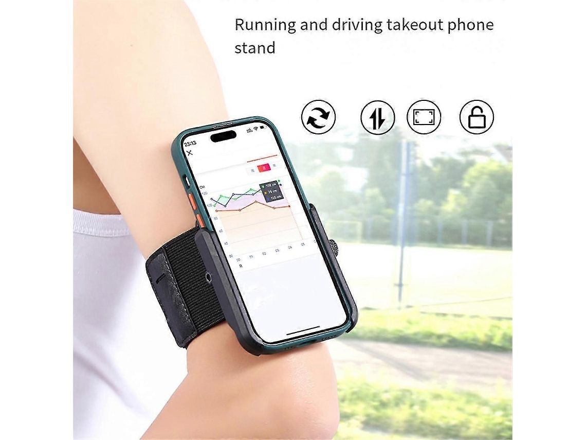 Braçadeira Multifuncional Para Celular Com Suporte De Pulso E Rotação Múltipla, Ideal Para Ciclismo.