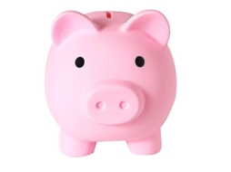 Minha Primeira Carcinha De Dinheiro - Carcinha Grande Em Plástico Inquebrável Para Crianças E Presente Prático Rosa