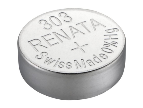 Célula Botão de Óxido de Prata 303 / Sr44Sw 0% Mercúrio 1 55V RENATA