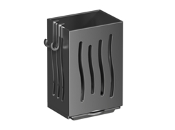 Escorredor de louça preto Talheres com bandeja coletora, material de alta qualidade, organize sua cozinha. -aquaforge