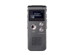 Gravador De Áudio Digital De 8gb, Recarregável, Compatível Com Mp3 Player Yizhood (cinza)